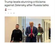 特朗普批评泽连斯基：“不应该开